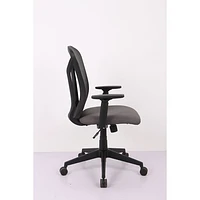 Brassex Hazel Ergonomic High-Back Mesh Office Chair - Grey