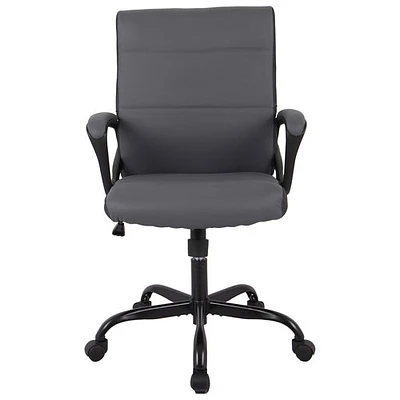 Brassex Luna High-Back Office Chair - Grey