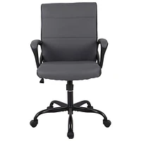 Brassex Luna High-Back Office Chair - Grey