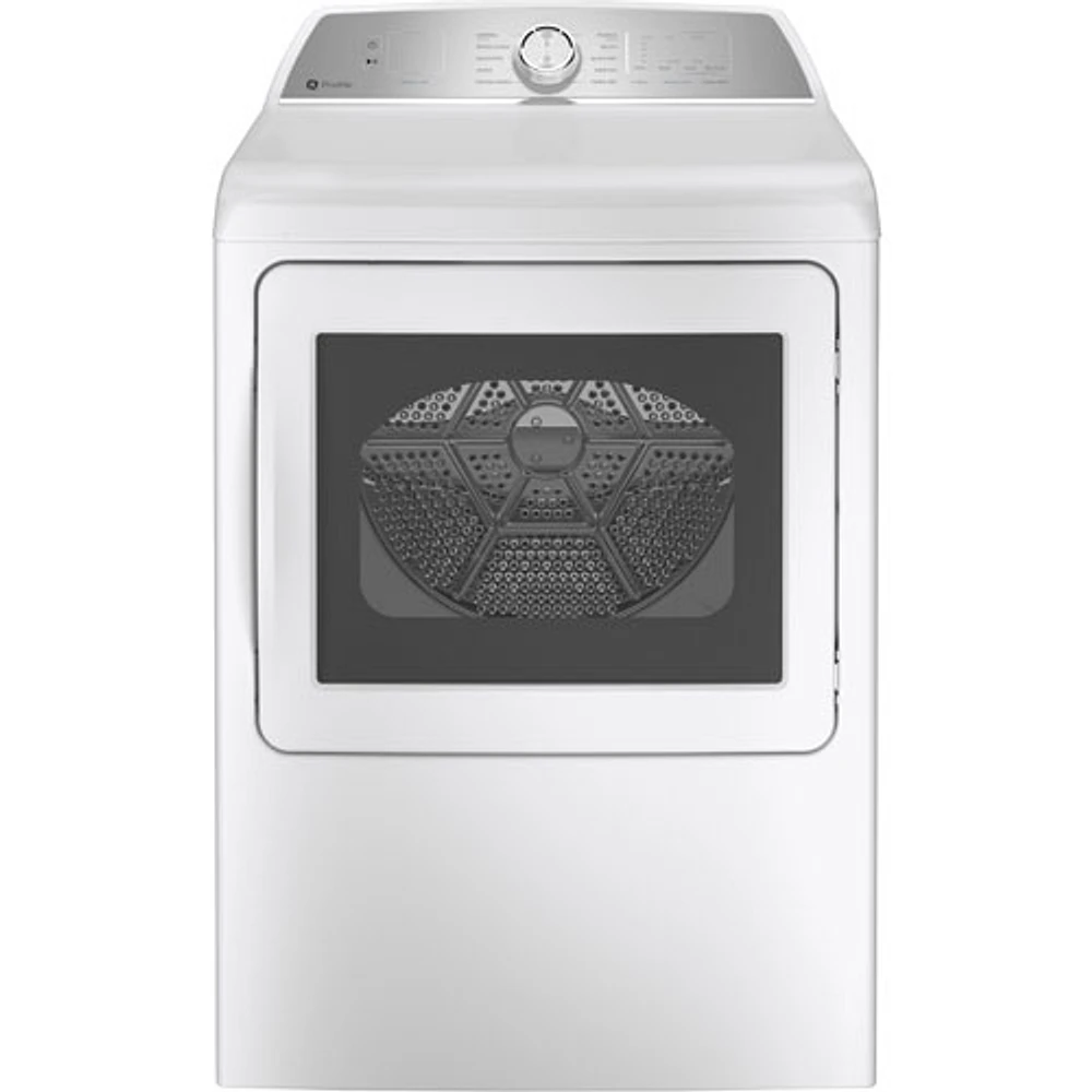 GE Profile 7.4 Cu. Ft. Electric Dryer (PTD60EBMRWS) - White