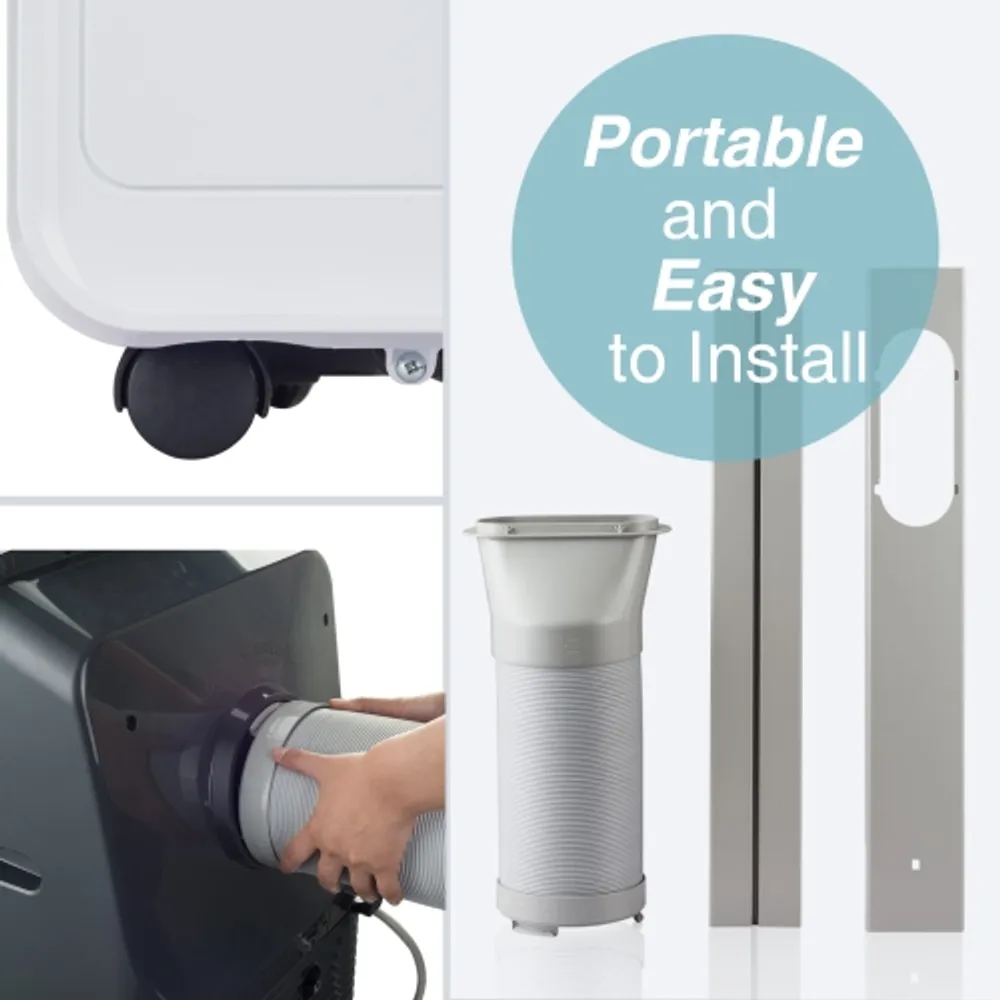 Ukoke 12,000 BTU (7,000 BTU, DOE) Wi-Fi Portable Air Conditioner with Heat,  Dehumidifier in White, Works with Alexa | Galeries de la Capitale