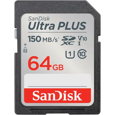 SanDisk Ultra PLUS V10 64GB 130MB/s Memory Card