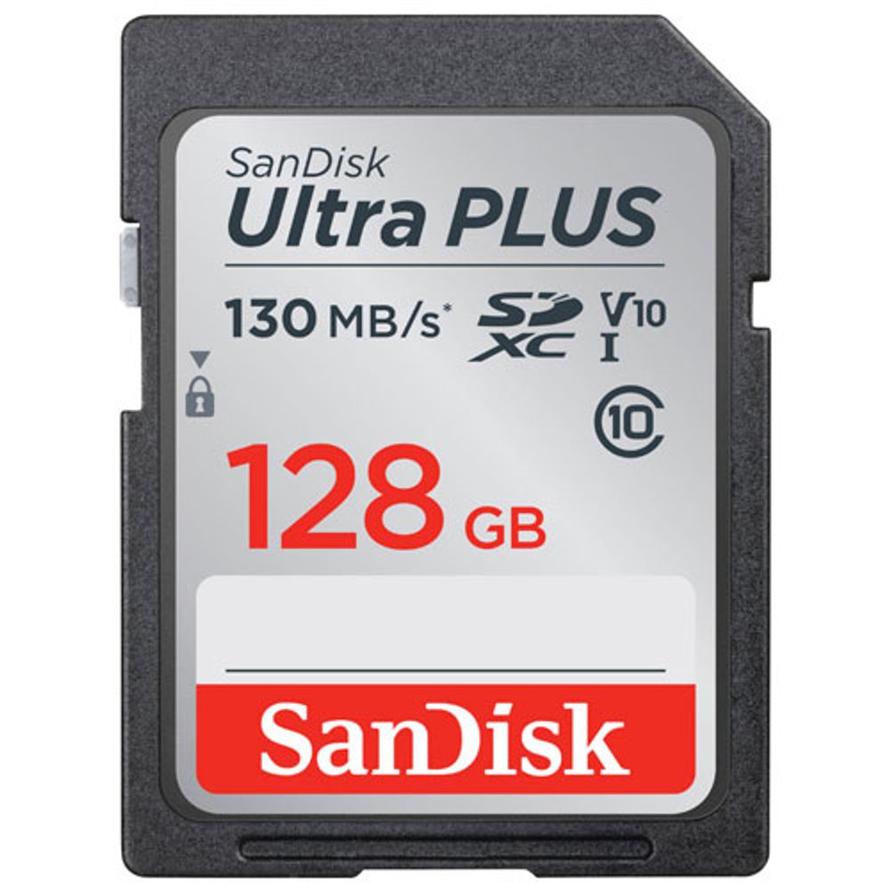 SanDisk Ultra PLUS V10 128GB 130MB/s Memory Card