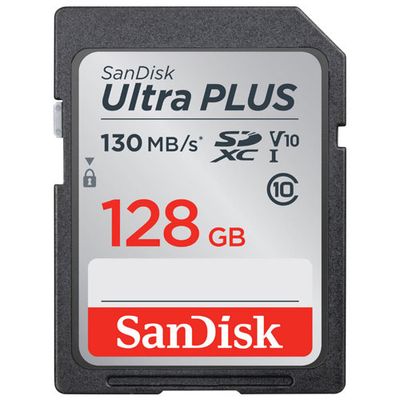 SanDisk Ultra PLUS V10 128GB 130MB/s Memory Card