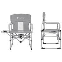 KingCamp Foldable Outdoor Director Chair with Side Table (KC3824) - Navy