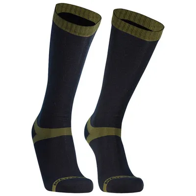 DexShell Waterproof Merino Wool Trekking Sock - Black/Olive - Medium