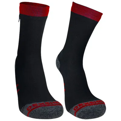 DexShell DriRelease DriFil RunningLite Waterproof Sock - Black/Red - Large