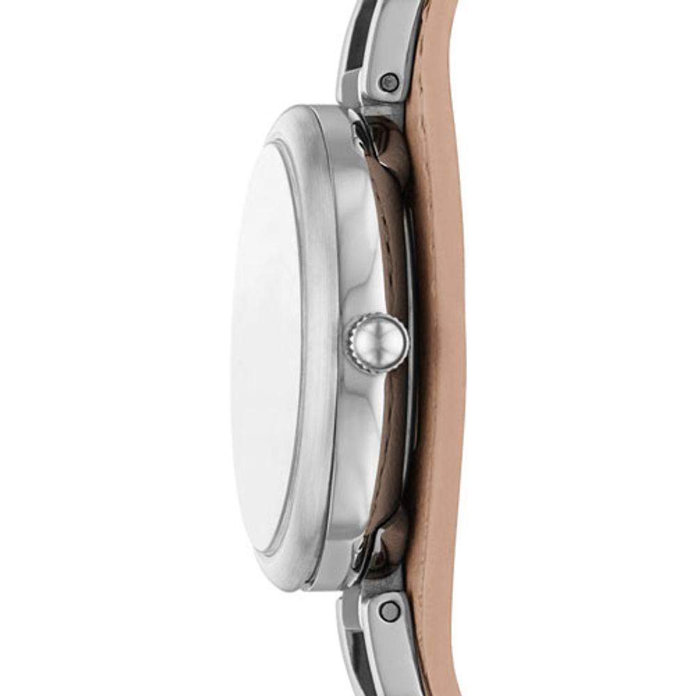 Fossil 28mm Women's Fashion Watch - Nude/Cream/Silver