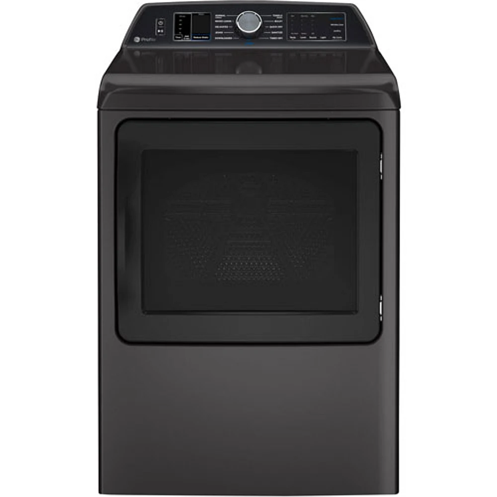 GE Profile 7.4 Cu. Ft. Electric Steam Dryer (PTD70EBMTDG) - Diamond Grey