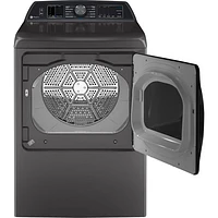 GE Profile 7.4 Cu. Ft. Electric Steam Dryer (PTD70EBMTDG) - Diamond Grey