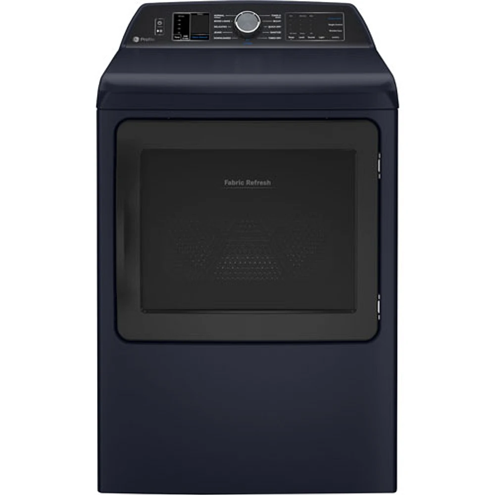 GE Profile 7.3 Cu. Ft. Electric Steam Dryer (PTD90EBMTRS) - Sapphire Blue