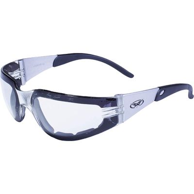 Rider Plus Clear Anti-Fog Foam Padded Lab Safety Glasses Ansi Z87.1+ Uv400 Eyewear