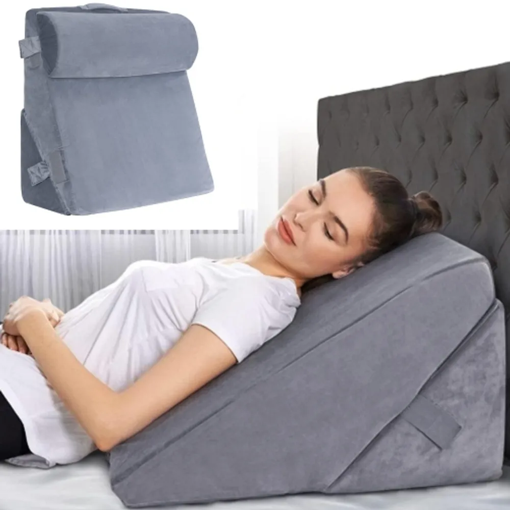 Gymax 6PCS Orthopedic Bed Wedge Pillow Set Post Surgery Memory Foam for Back  Neck Leg 