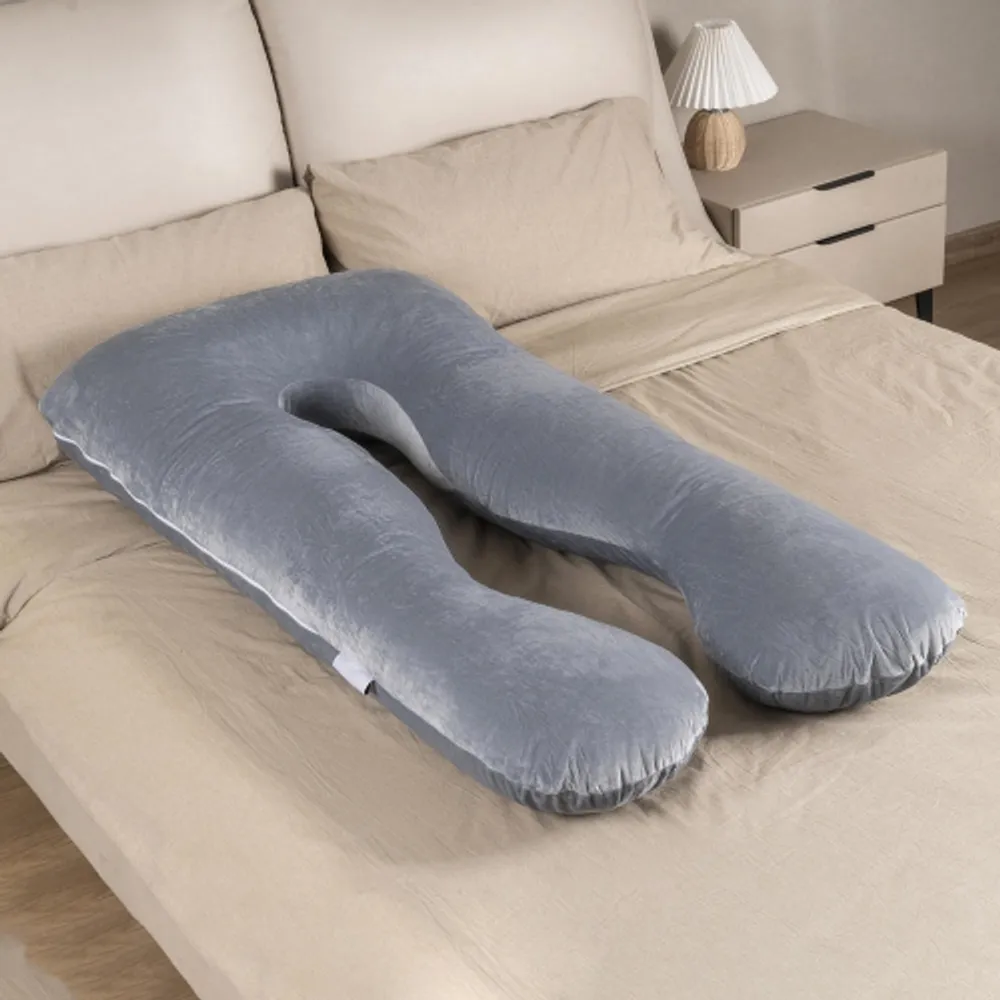 Gymax 6PCS Orthopedic Bed Wedge Pillow Set Post Surgery Memory Foam for  Back Neck Leg 