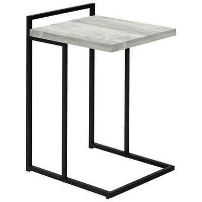 Monarch Specialties Contemporary Rectangular Accent Table - Grey Reclaimed Wood-Look