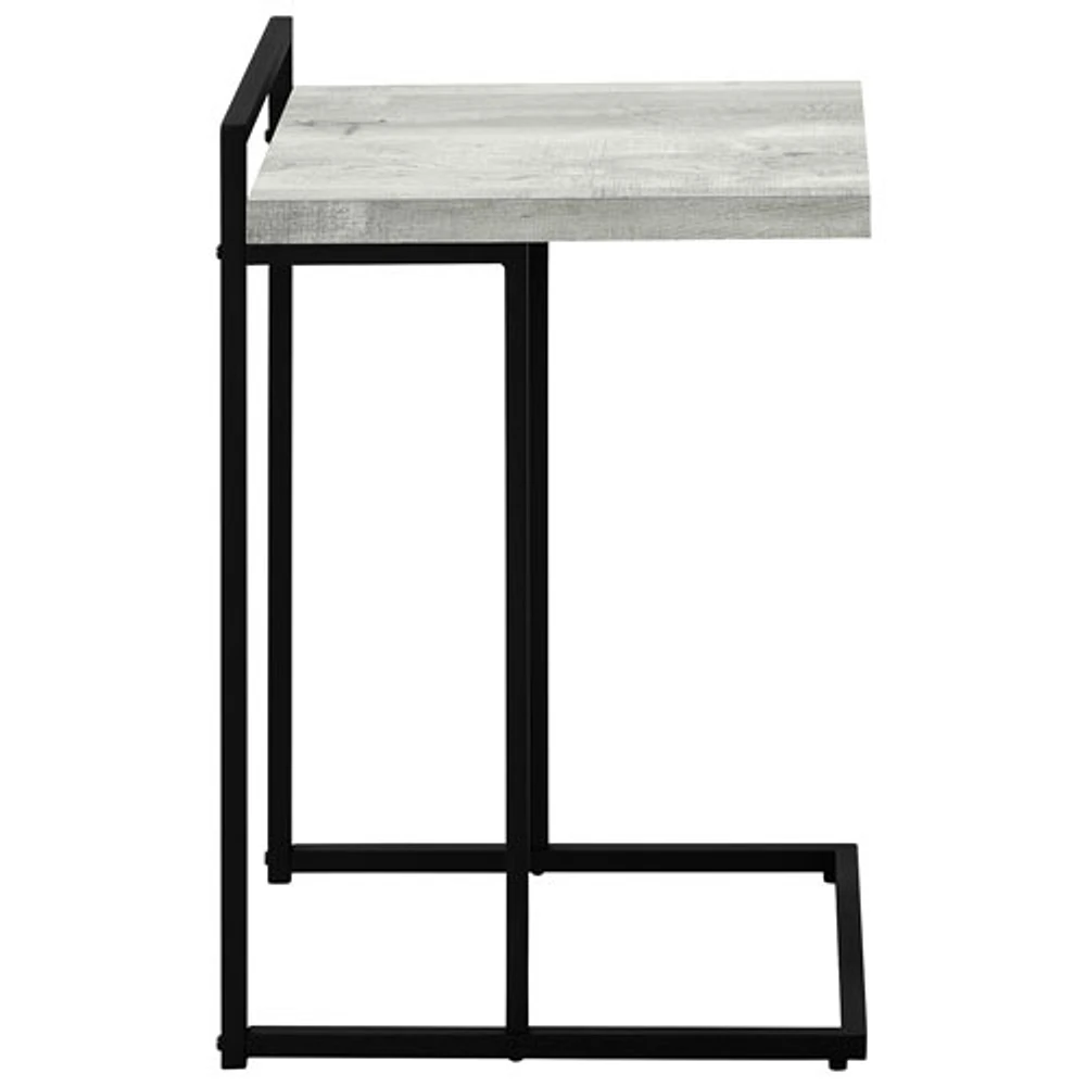 Monarch Specialties Contemporary Rectangular Accent Table - Grey Reclaimed Wood-Look