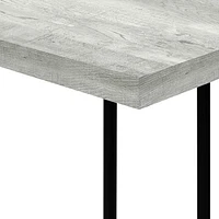 Monarch Specialties Contemporary Rectangular Accent Table - Grey Reclaimed Wood-Look