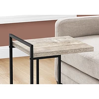 Monarch Thick-Panel Contemporary Rectangular Accent Table - Taupe Reclaimed Wood-Look/Black