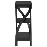 Monarch Contemporary Square Plant Stand - Black