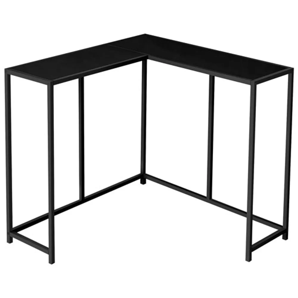 Monarch Contemporary L-Shape Console Table