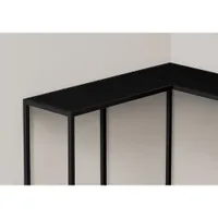 Monarch Contemporary L-Shape Console Table