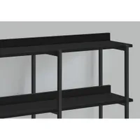 Monarch Contemporary Rectangular Console Table - Black