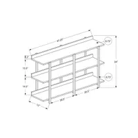 Monarch Contemporary Rectangular Console Table