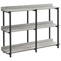 Table d'applique rectangulaire contemporaine de Monarch - Gris