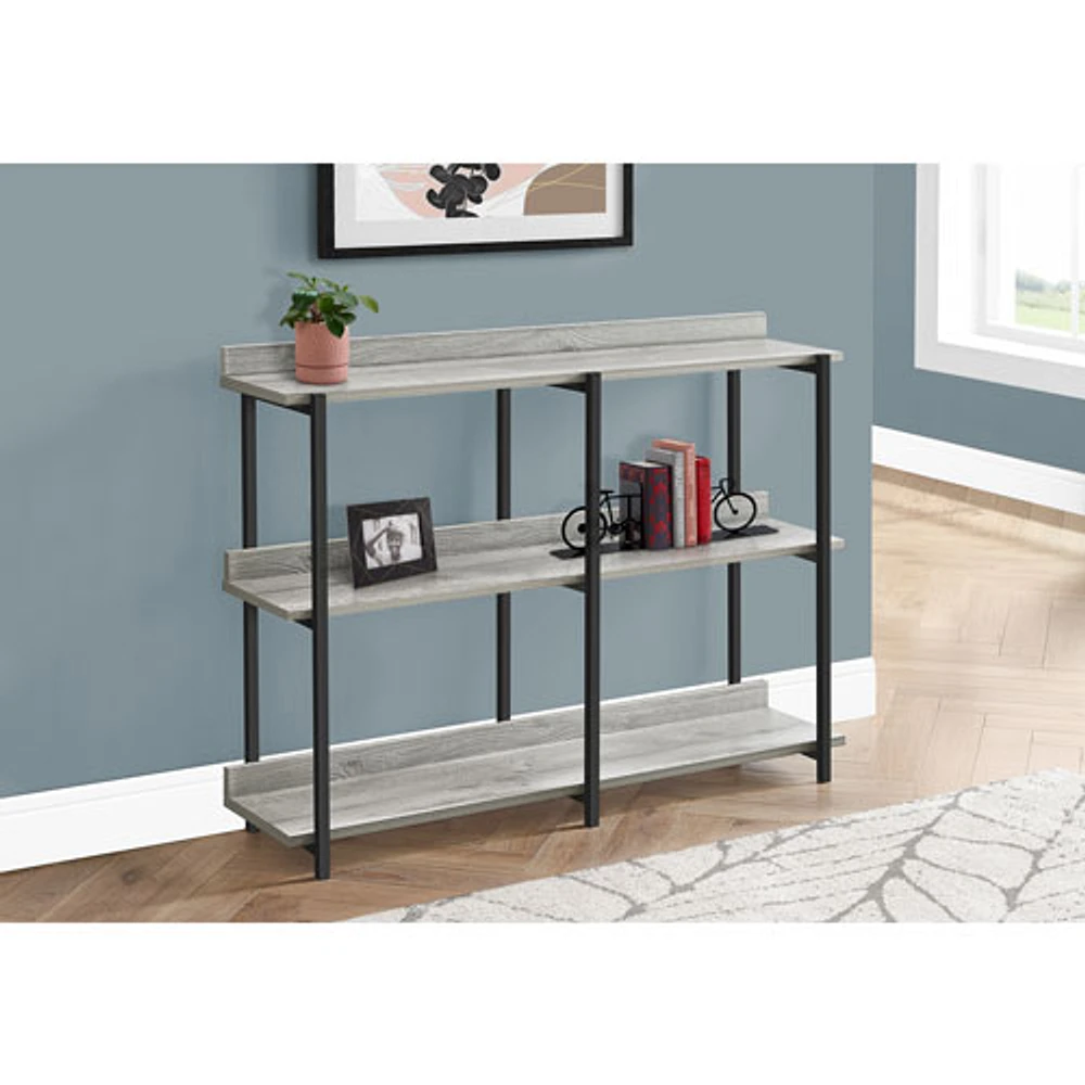Table d'applique rectangulaire contemporaine de Monarch - Gris