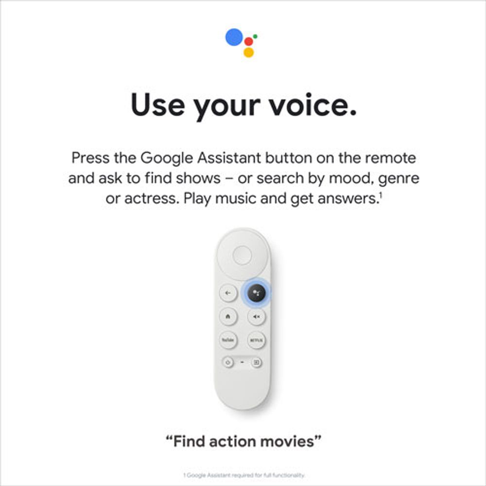 Google Chromecast with Google TV (HD) - Snow