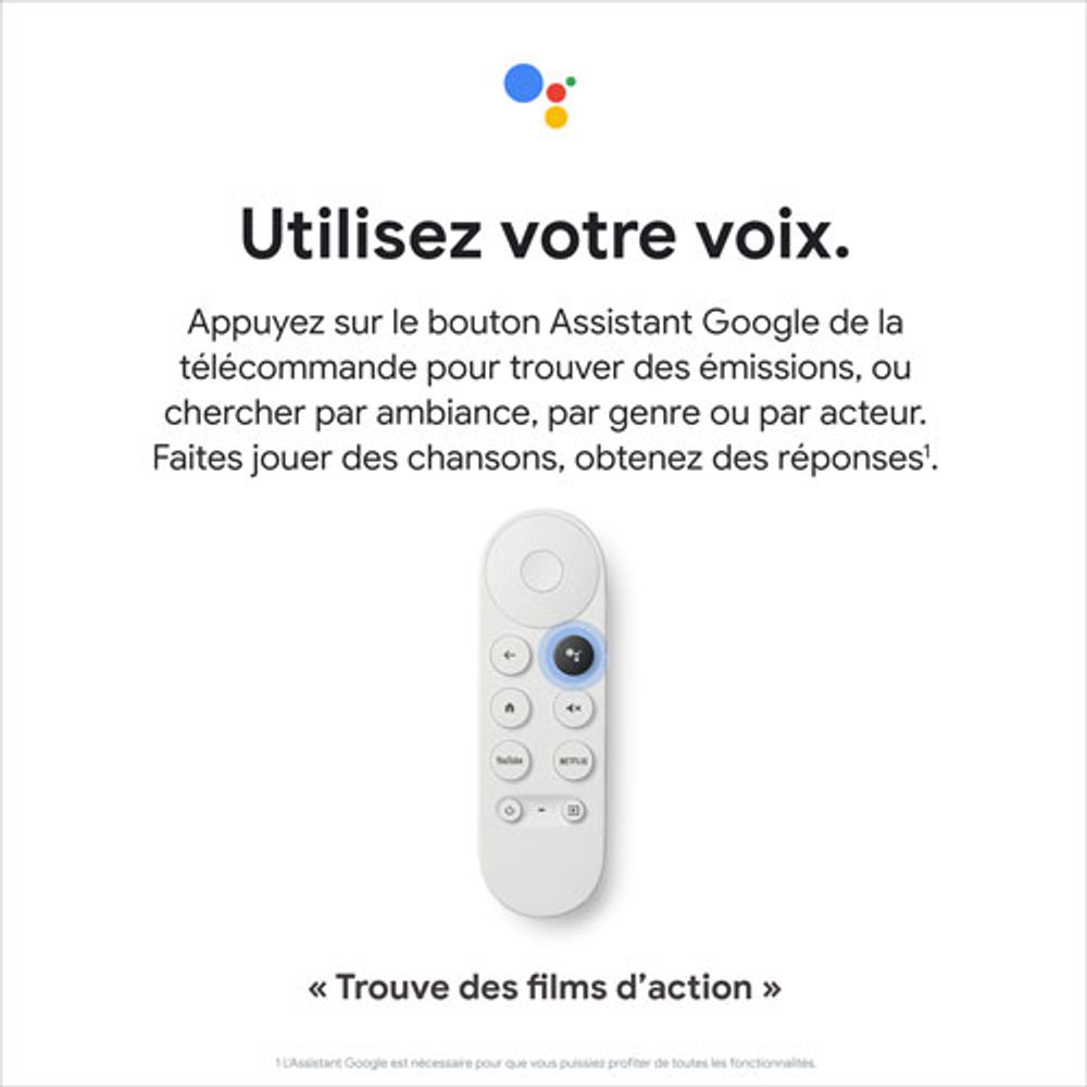 Google Chromecast with Google TV (HD) - Snow