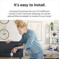 Google Chromecast with Google TV (HD) - Snow