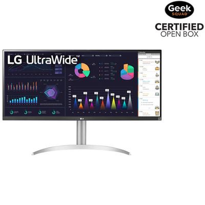 Open Box - LG UltraWide 34" FHD 100Hz 5ms GTG LED IPS FreeSync Gaming Monitor (34WQ650-W) - White