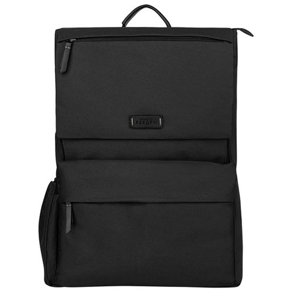 Sac griffé uni REBORN de Bugatti pour portable de 15,6 po - Noir