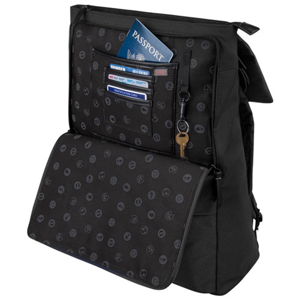 Bugatti REBORN Solid 15.6" Laptop Designer Bag - Black