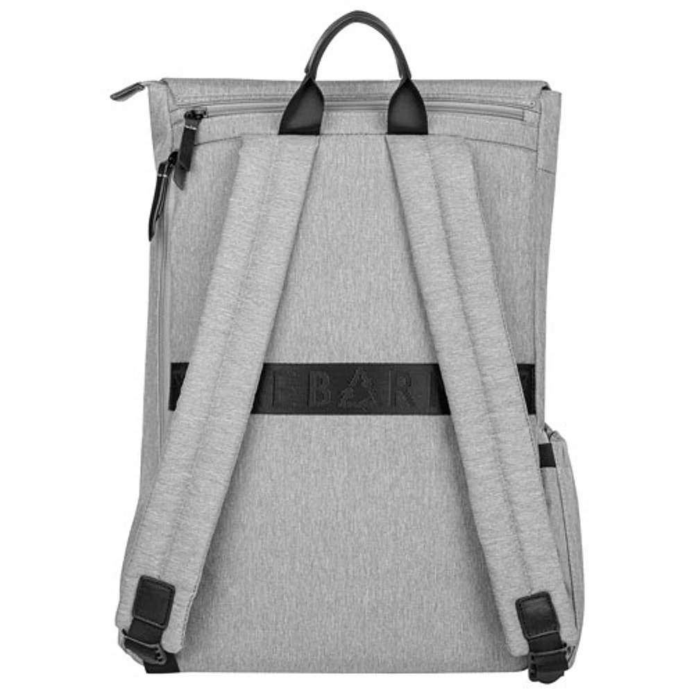 Sac griffé uni REBORN de Bugatti pour portable de 15,6 po - Gris