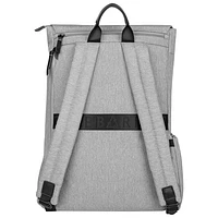 Sac griffé uni REBORN de Bugatti pour portable de 15,6 po - Gris