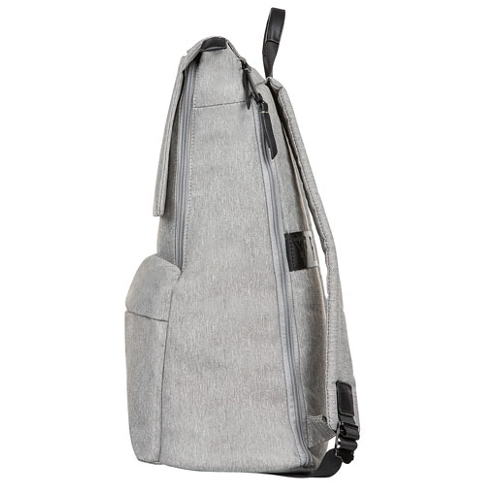 Sac griffé uni REBORN de Bugatti pour portable de 15,6 po - Gris