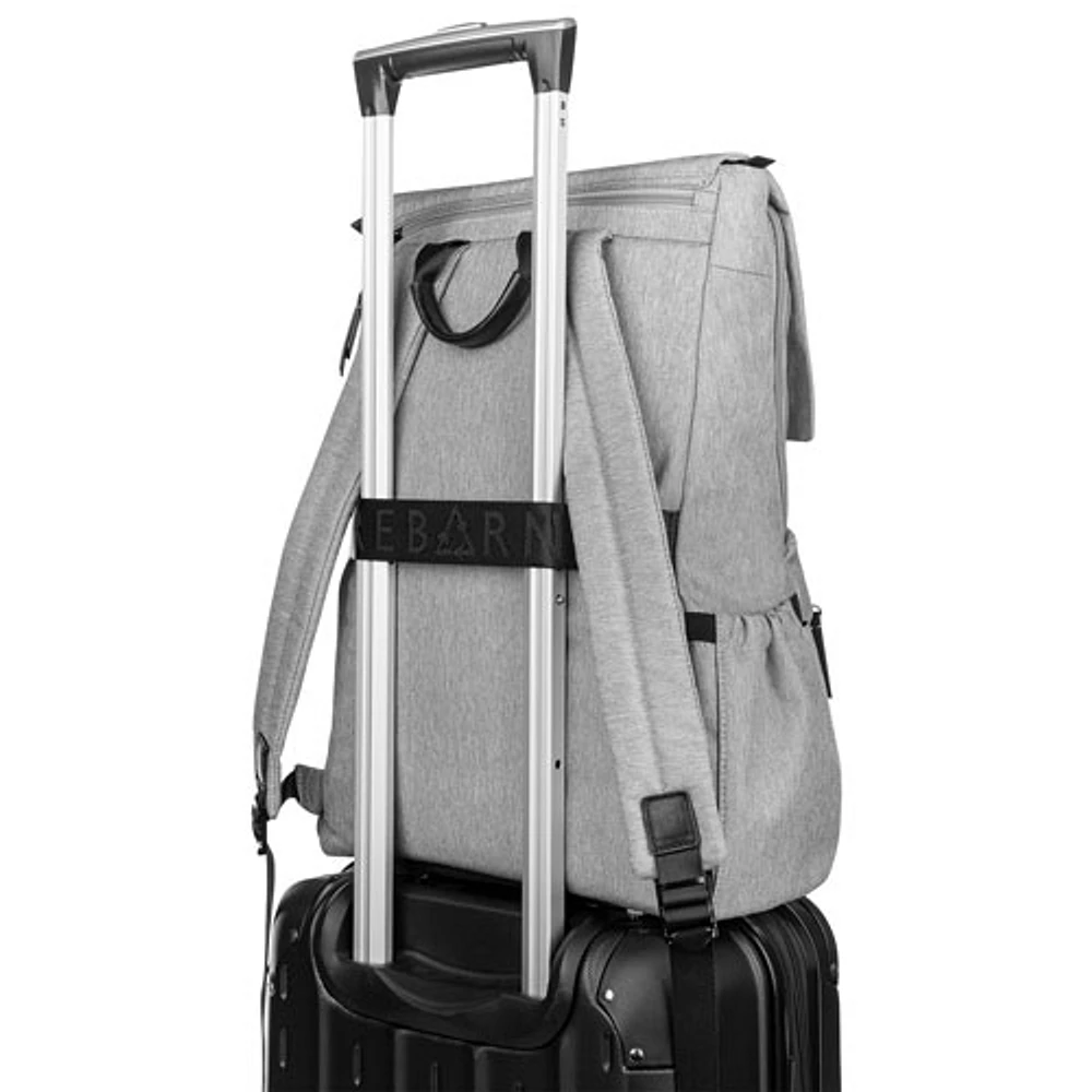 Sac griffé uni REBORN de Bugatti pour portable de 15,6 po - Gris