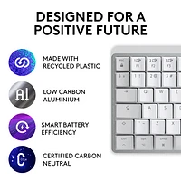 Logitech MX Mechanical Mini Bluetooth Backlit Mechanical Ergonomic Keyboard for Mac