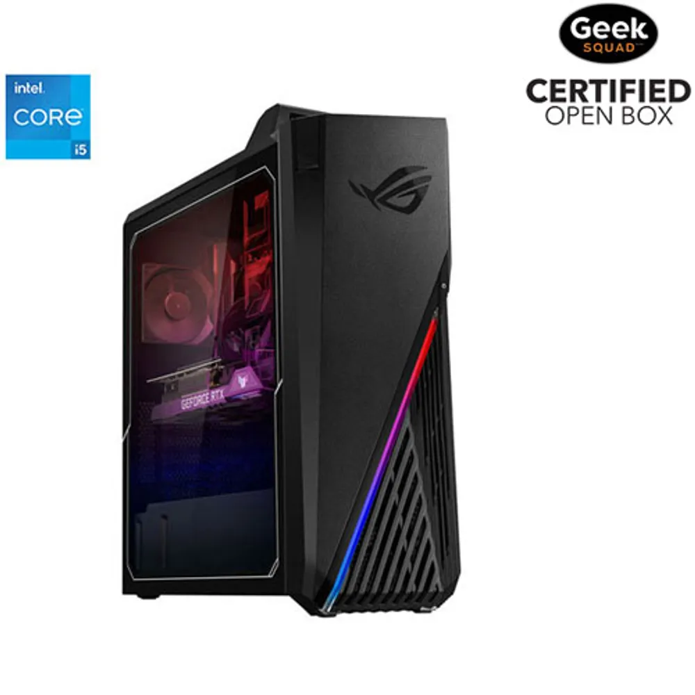 Open Box - ASUS ROG Strix Gaming PC - Star Black (Intel Core i5-12400F/512GB SSD/16GB RAM/RTX 3060/Windows 11)