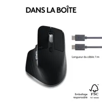 Souris Bluetooth optique MX Master 3S de Logitech pour Mac