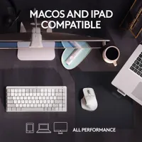 Souris Bluetooth optique MX Master 3S de Logitech pour Mac - Gris pâle