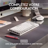 Souris Bluetooth optique MX Master 3S de Logitech pour Mac - Gris pâle