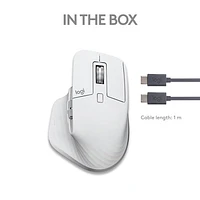 Souris Bluetooth optique MX Master 3S de Logitech pour Mac - Gris pâle