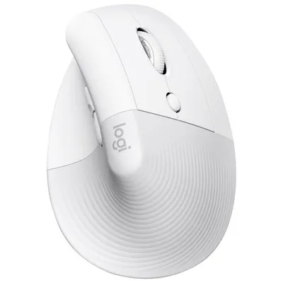 Logitech Lift Ergonomic 4000 DPI Wireless Mouse for Mac - Off-White