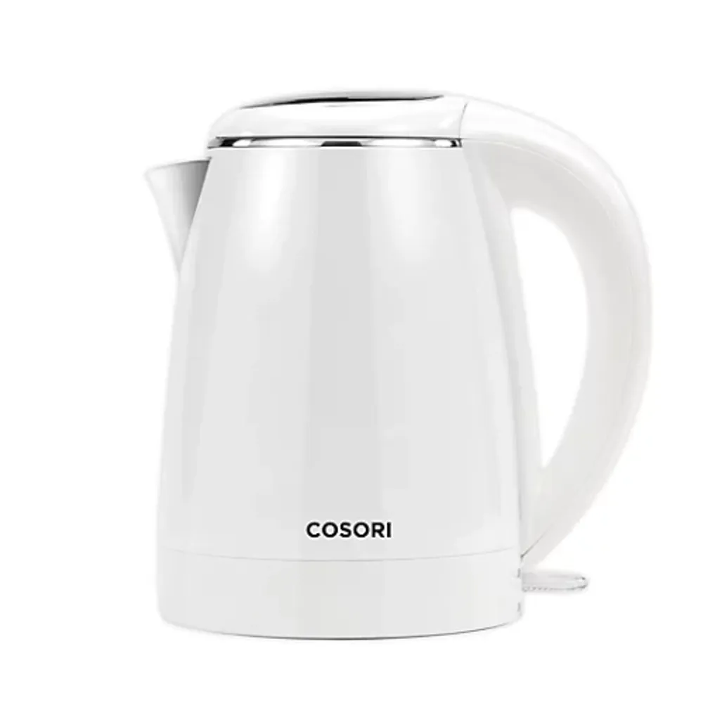 Cosori Electric Kettle Stainless Steel with Double Wall, Wide-Open Lid 1.5L Electric Tea Kettle, Black