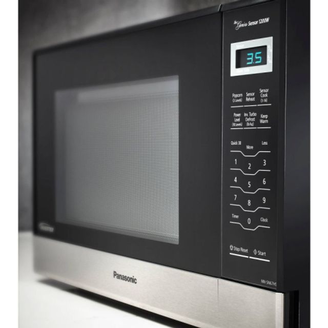 Panasonic 2.2 cu. ft. Countertop Microwave in Stainless Steel Built-in with  Cyclonic Wave Inverter Technology and Sensor Cook NN-SN96JS - The Home Depot