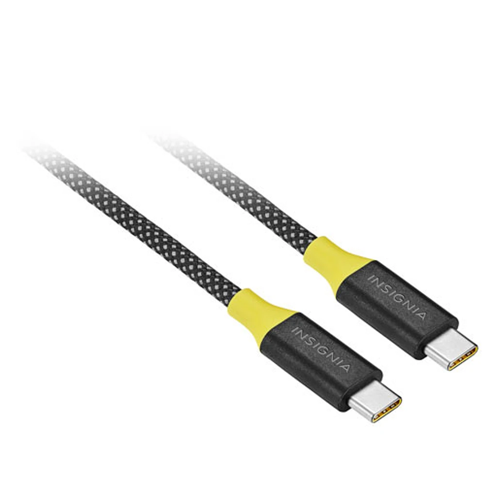 Insignia 2.5m (8 ft.) USB-C to USB-C Charge Cable (NS-CC5A8FT-C) - White - Only at Best Buy