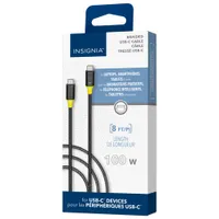 Insignia 2.5m (8 ft.) USB-C to USB-C Charge Cable (NS-CC5A8FT-C) - White - Only at Best Buy